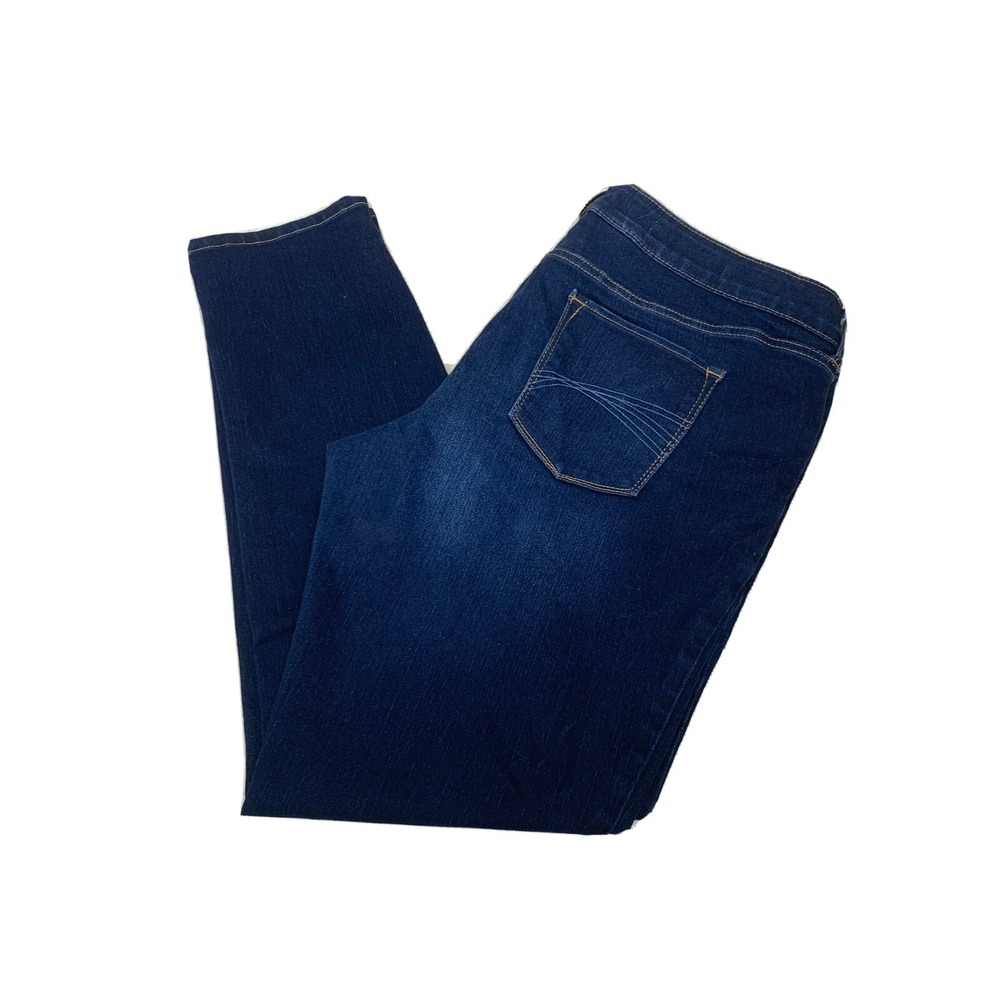 Decree Denim Legging Jeans Women's Size 19 Blue Low Rise‎ Dark Wash 40x31